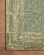 Loloi Chris Loves Julia Francis Collection FRA-02 Green/Natural 9'-3" x 13' Area Rug