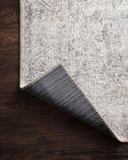 Loloi Loren Collection LQ-04 Silver/Slate 2'-6" x 7'-6" Runner Rug