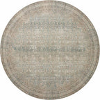 Loloi Angela Rose Aubrey Collection AUB-03 Jade/Natural 2'-6" x 7'-6", .19" Pile Height, Runner Rug