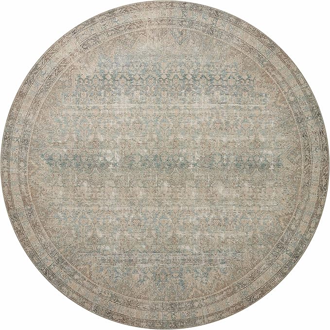 Loloi Angela Rose Aubrey Collection AUB-03 Jade/Natural 2'-6" x 12'-0", .19" Pile Height, Runner Rug