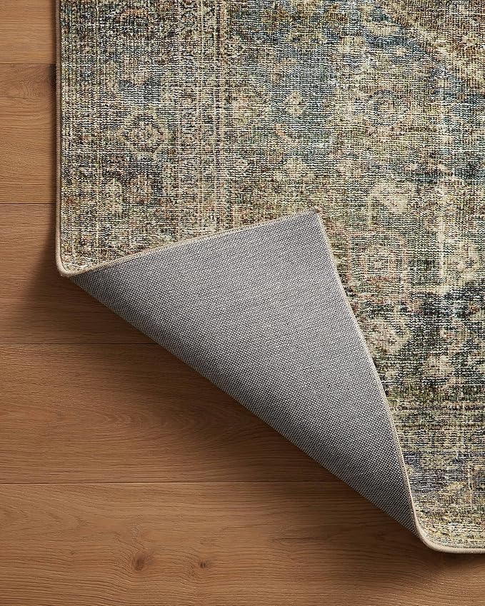 Loloi Amber Lewis Morgan Collection MOG-05 Spice/Lagoon 2' x 3'-6" 38" Thick Accent Rug feat. CloudPile, Neutral, Room Décor, Vintage Inspired, Livingroom, Bedroom, Dining Area