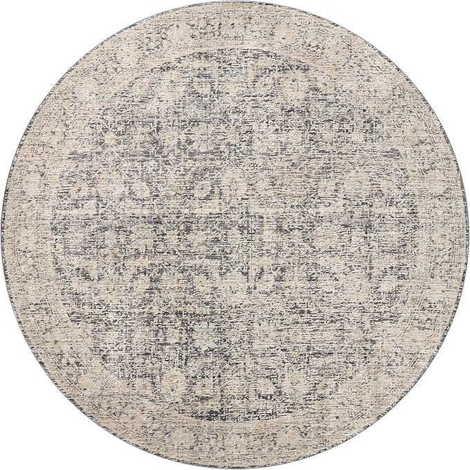 Loloi Amber Lewis Alie Collection ALE-05 Charcoal/Beige 7'-10" x 10', .13" Pile Height, Area Rug