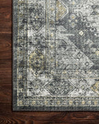 Loloi Skye Collection SKY-09 Graphite/Silver 2'-6" x 12'-0" Runner Rug