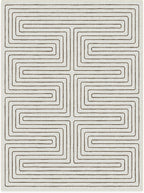 RUGGABLE x Jonathan Adler Machine Washable Modern Area Rug – Labyrinth Camel/Ivory 9x12, Stain-Resistant, Non-Slip – Large Rugs for Living Room, Bedroom, Hallway, Entryway & Office–with Standard Pad