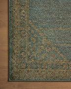 Loloi Magnolia Home by Joanna Gaines Mona Collection MOA-04 Aqua/Wheat 7'-6" x 10' Area Rug