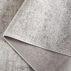 SAFAVIEH Evoke Collection Area Rug - 5'3" Square, Ivory & Taupe, Distressed Design, Non-Shedding & Easy to Clean, Ideal for Living Room, Bedroom, Dining Space (EVK256E)