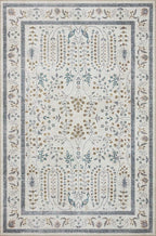 Loloi Rifle Paper Co. Maison Collection MAO-05 Wisteria Cream 3'-0" x 3'-0" Round, .19" Pile Height, Accent Rug