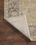 Loloi Magnolia Home by Joanna Gaines Millie Collection MIE-03 Gold/Charcoal 2'-7" x 10'-0", .25" Pile Height, Runner Rug