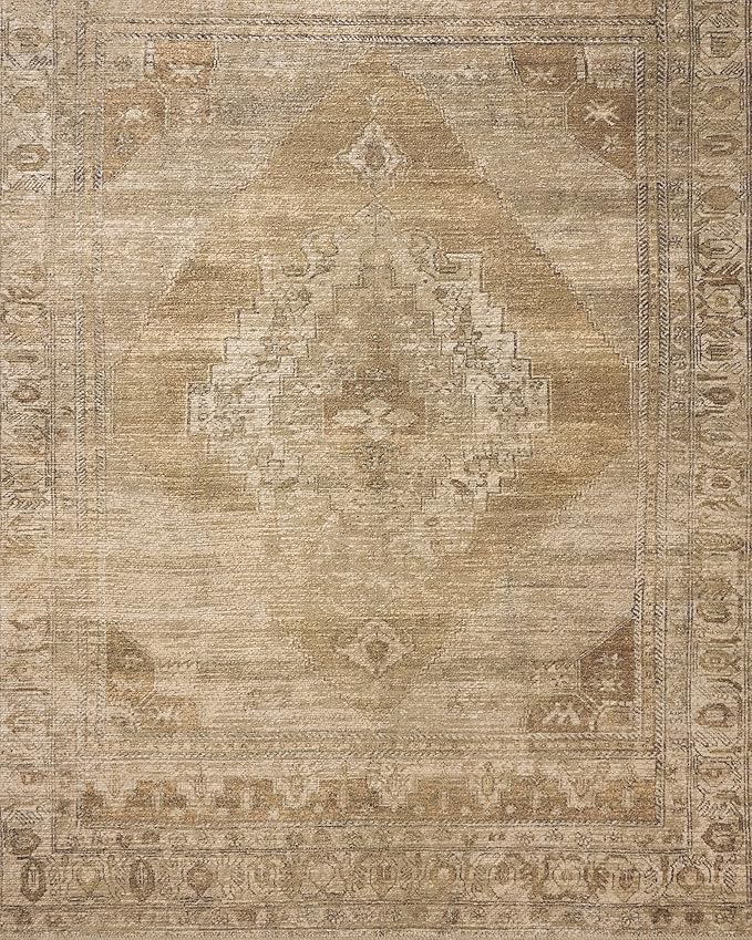 Loloi Amber Lewis Cambria Collection CBR-03 Taupe/Antique Bronze 2'-0" x 5'-0" Accent Rug Jute, Neutral, Vintage Style, Antique Tone, Living, Bedroom, Dining, Carpet
