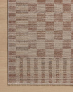 Loloi Amber Lewis Cali Collection CIL-06 Brick/Natural 9'-6" x 13', .25" Pile Height, Area Rug