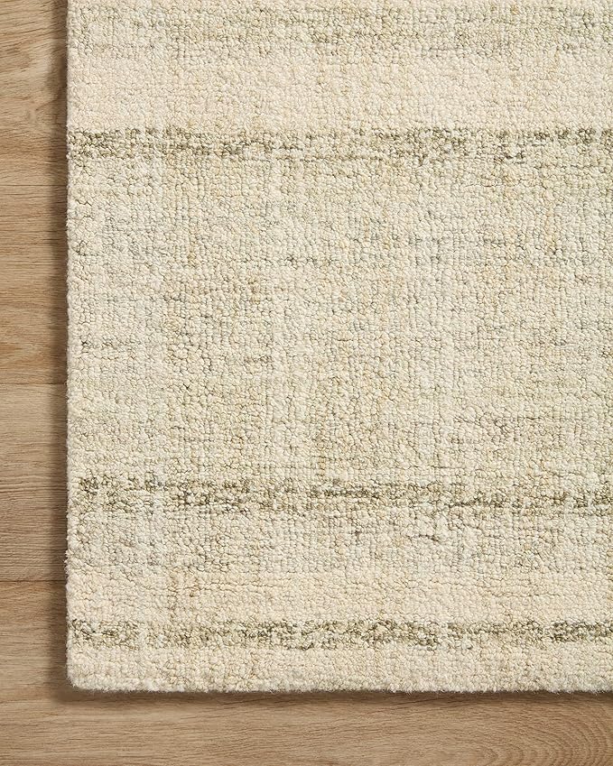 Loloi Chris Loves Julia Chris Collection CHR-02 Natural/Sage 2'-0'' x 5'-0'', .50" Pile Height, Accent Rug