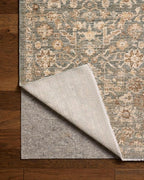 Loloi Chris Loves Julia Palma Collection PLM-05 Blue/Natural 5'-3" x 7'-6" Area Rug Vintage Style Boho Living Room Bedroom Carpet