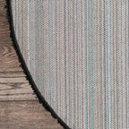 Unique Loom Solid Shag Collection Area Rug (7' 1" Round, Jet Black)