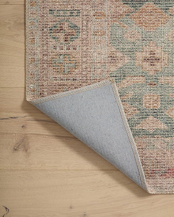 Loloi Angela Rose Aubrey Collection AUB-02 Aqua/Sand 2'-6" x 9'-6", .19" Pile Height, Runner Rug