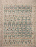 Loloi Angela Rose Aubrey Collection AUB-02 Aqua/Sand 2'-6" x 9'-6", .19" Pile Height, Runner Rug