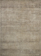 Loloi Amber Lewis Cambria Collection CBR-01 Ash/Bark 6'-0" x 9'-0" Area Rug Jute, Neutral, Vintage Style, Antique Tone, Living, Bedroom, Dining, Carpet