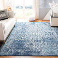SAFAVIEH Evoke Collection 12' x 18' Navy/Ivory EVK256A Oriental Distressed Non-Shedding Living Room Bedroom Dining Home Office Area Rug