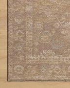 Loloi Chris Loves Julia Louisa Collection LOI-04 Taupe/Gold 5'-3" x 7'-6", .38" Pile Height, Area Rug