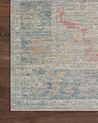 Loloi Magnolia Home by Joanna Gaines Millie Collection MIE-04 Slate/Multi 5'-3" x 7'-6", .25" Pile Height, Area Rug