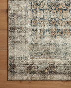 Loloi Amber Lewis Morgan Collection MOG-02 Navy/Sand 2'-3" x 11'-6" 38" Thick Runner Rug feat. CloudPile, Neutral, Room Décor, Vintage Inspired, Livingroom, Bedroom, Dining Area