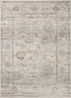 Loloi Magnolia Home by Joanna Gaines Millie Collection MIE-01 Silver/Dove 2'-7" x 10'-0", .25" Pile Height, Runner Rug