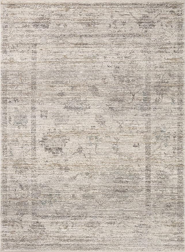 Loloi Magnolia Home by Joanna Gaines Millie Collection MIE-01 Silver/Dove 2'-7" x 10'-0", .25" Pile Height, Runner Rug