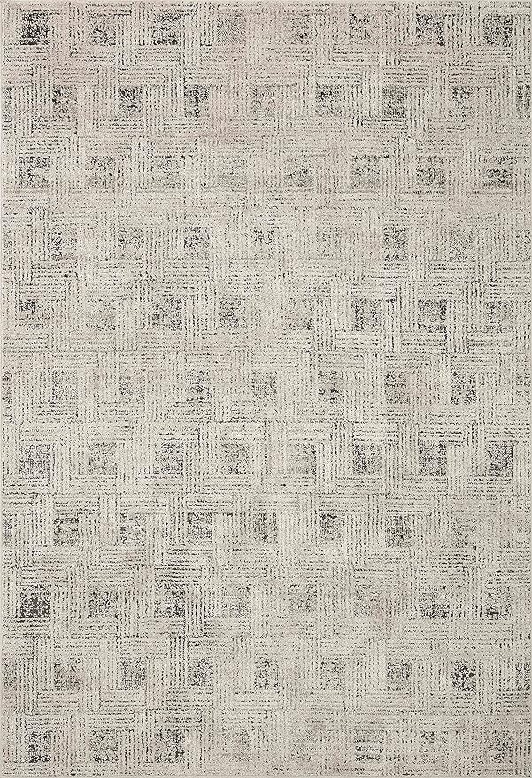 Loloi Kamala Collection KAM-01 Grey/Graphite 4'-0" x 6'-0" Accent Rug