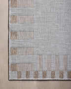 Loloi Amber Lewis Topanga Collection TOP-08 Silver/Natural 6'-7" x 9'-4" Indoor/Outdoor Area Rug
