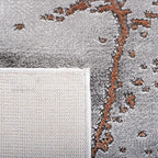 SAFAVIEH Craft Collection 2'7" x 5' Grey/Orange CFT877P Modern Abstract Non-Shedding Entryway Living Room Foyer Bedroom Kitchen Accent Rug