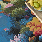 Nourison Home Color Splash Multicolor 7'10" x 9'10" Area Rug - Easy Clean, Non Shedding, Bed Room, Living Room, Dining Room, Kitchen (8' x 10')