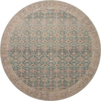 Loloi Angela Rose Aubrey Collection AUB-02 Aqua/Sand 2'-6" x 9'-6", .19" Pile Height, Runner Rug