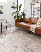 Loloi II Skye Collection SKY-01 Blush/Grey 2'-6" x 7'-6" Runner Rug