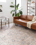 Loloi II Skye Collection SKY-01 Blush/Grey 5'-0" x 7'-6" Area Rug