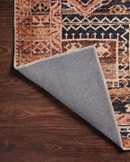 Loloi Layla Collection LAY-14 Mocha/Blush 5'-0" x 7'-6" .13" Thick Area Rug, Soft, Durable, Vintage Inspired, Distressed, Low Pile, Non-Shedding, Easy Clean, Printed, Living Room Rug