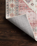 Loloi Skye Collection SKY-02 Ivory/Berry 2'-6" x 12'-0" Runner Rug