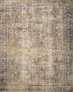 Loloi Amber Lewis Morgan Collection MOG-01 Sunset/Ink 2'-3" x 7'-6" 38" Thick Runner Rug feat. CloudPile, Neutral, Room Décor, Vintage Inspired, Livingroom, Bedroom, Dining Area