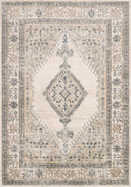 Loloi Teagan Collection TEA-02 Oatmeal/Ivory 11'-6" x 15' Area Rug, Large, Soft Neutral Rug, High-Traffic for Living Room, Bedroom, Home Office, Dining Area