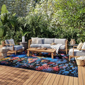Nourison Home Color Splash Multicolor 9' x 12' Area Rug - Easy Clean, Non Shedding, Bed Room, Living Room, Dining Room, Kitchen (9' x 12')