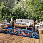 Nourison Home Color Splash Multicolor 7'10" x 9'10" Area Rug - Easy Clean, Non Shedding, Bed Room, Living Room, Dining Room, Kitchen (8' x 10')