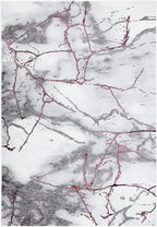 SAFAVIEH Craft Collection Accent Rug - 2'7" x 5', Grey & Wine, Modern Abstract Design, Non-Shedding & Easy Care, Ideal for High Traffic Areas in Entryway, Living Room, Bedroom (CFT877S)