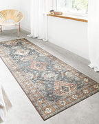 Loloi II Skye Collection SKY-10 Sea/Rust 2'-3" x 3'-9" Accent Rug