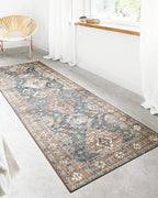 Loloi II Skye Collection SKY-10 Sea/Rust 2'-6" x 7'-6" Runner Rug