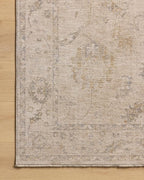Loloi Chris Loves Julia Louisa Collection LOI-02 Oatmeal/Slate 9'-6" x 13'-1", .38" Pile Height, Area Rug