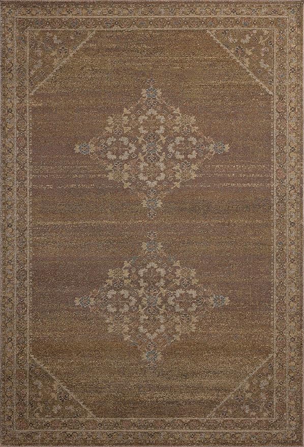 Loloi Magnolia Home by Joanna Gaines Mona Collection MOA-04 Sunset/Natural 8'-10" x 12' Area Rug