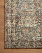 Loloi Amber Lewis Morgan Collection MOG-04 Sea/Sage 2' x 3'-6" 38" Thick Accent Rug feat. CloudPile, Neutral, Room Décor, Vintage Inspired, Livingroom, Bedroom, Dining Area