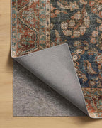 Loloi Chris Loves Julia Jules Collection JUL-10 Ocean/Spice 5'-0" x 7'-6", .13" Pile Height, Area Rug
