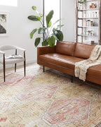 Loloi II Skye Collection SKY-04 Gold/Blush 2'-6" x 7'-6" Runner Rug