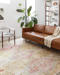 Loloi Skye Collection SKY-04 Gold/Blush 2'-6" x 10'-0" Runner Rug