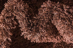 Unique Loom Solid Shag Collection Area Rug (2' 7" x 10' Runner, Chocolate Brown)