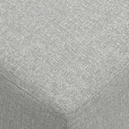 SIMPLIHOME Rex Right Corner Sectional Modular Sofa and Ottoman Set in 100% Recycled Polyester Tightly Woven Performance Fabric, Pale Grey, 116-inch-wide L-Shaped Sofa and 34-inch-Wide Ottoman